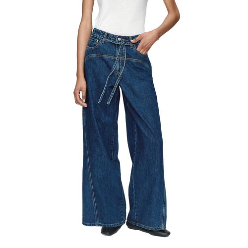 Marle Tie Curve Seam Jean